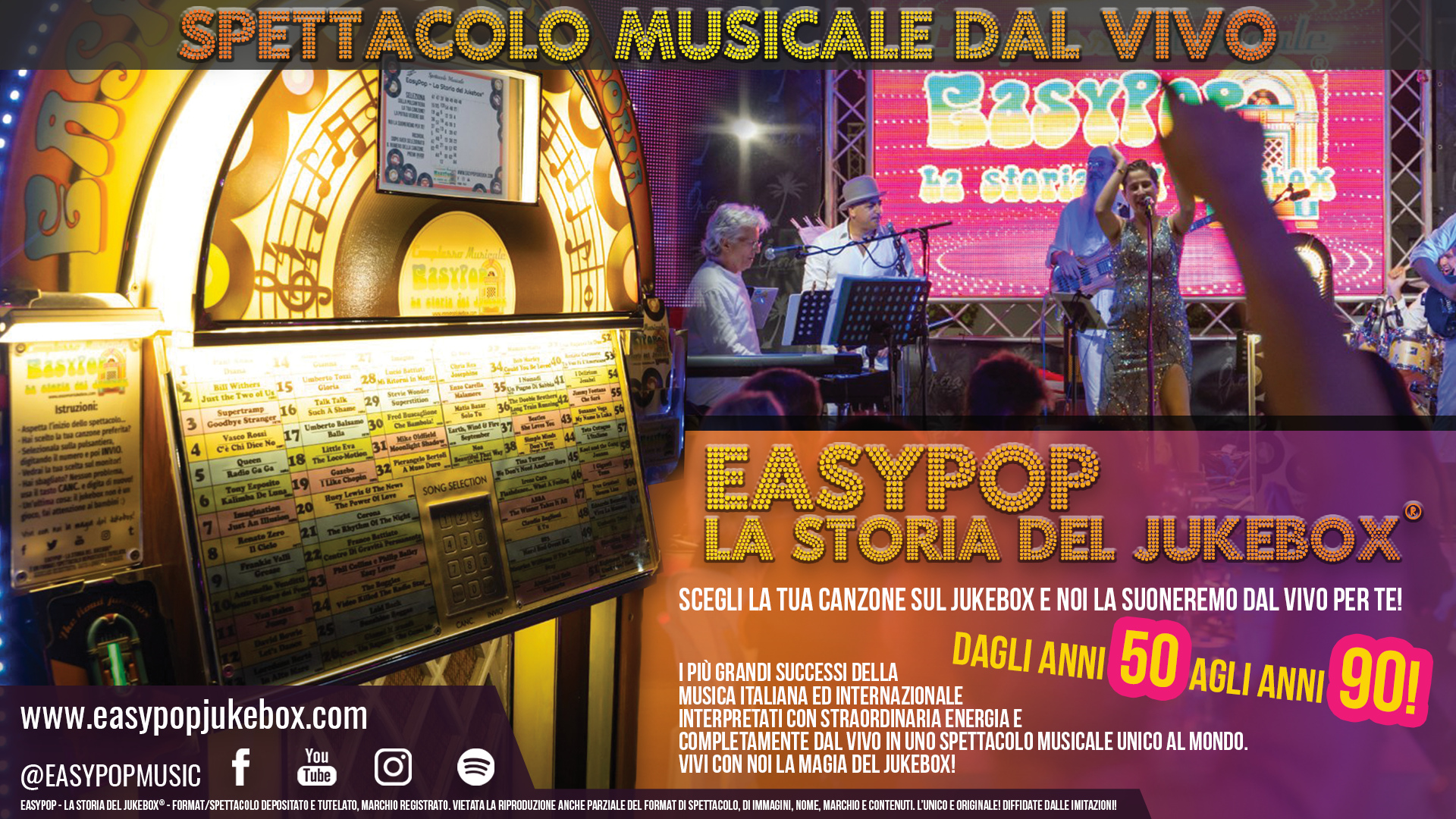 EasyPop - La Storia del Jukebox - Tour 2024